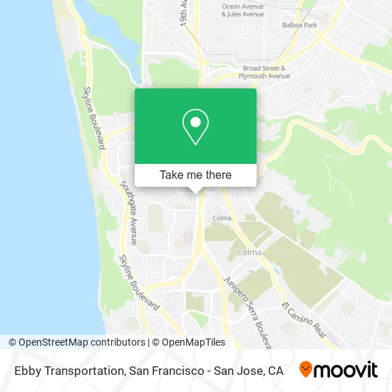 Ebby Transportation map