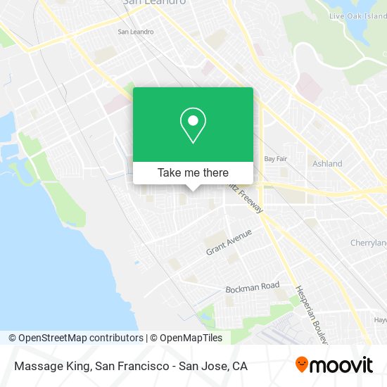 Massage King map
