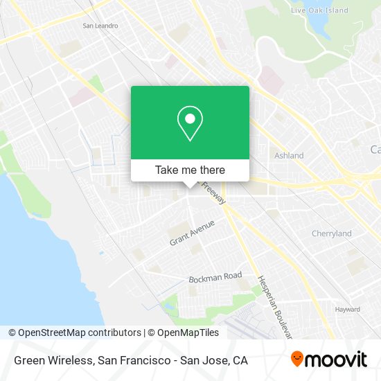 Green Wireless map