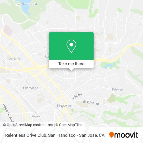 Relentless Drive Club map
