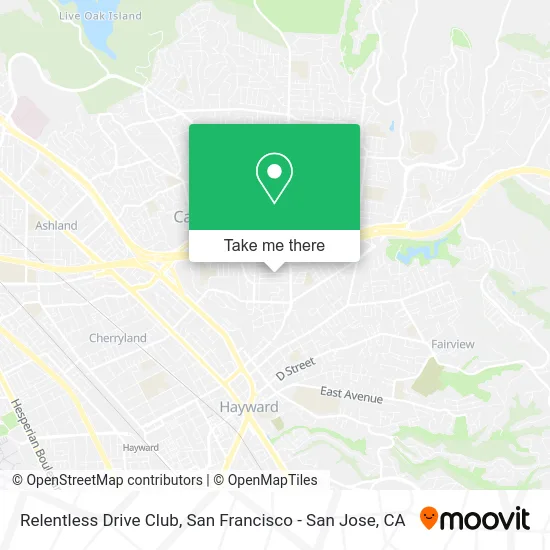 Relentless Drive Club map