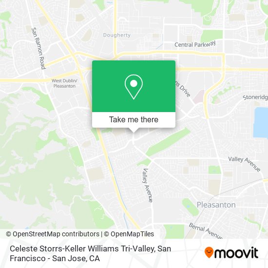 Celeste Storrs-Keller Williams Tri-Valley map