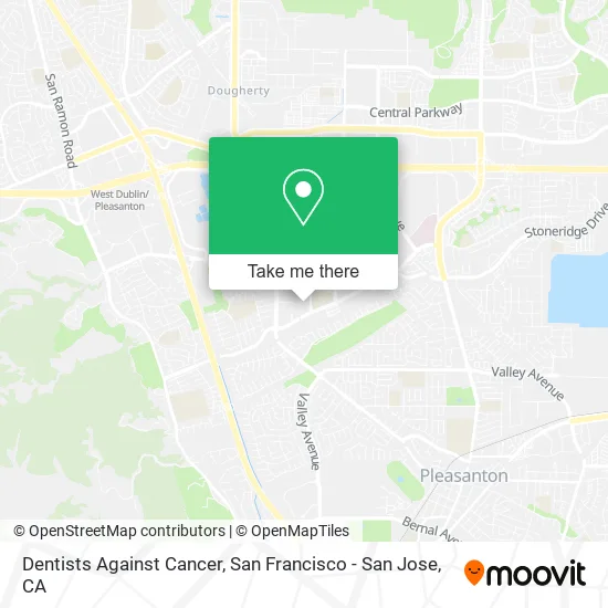 Dentists Against Cancer map