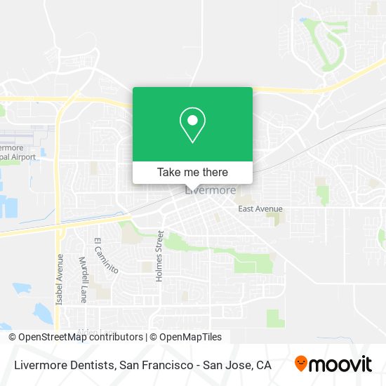 Livermore Dentists map