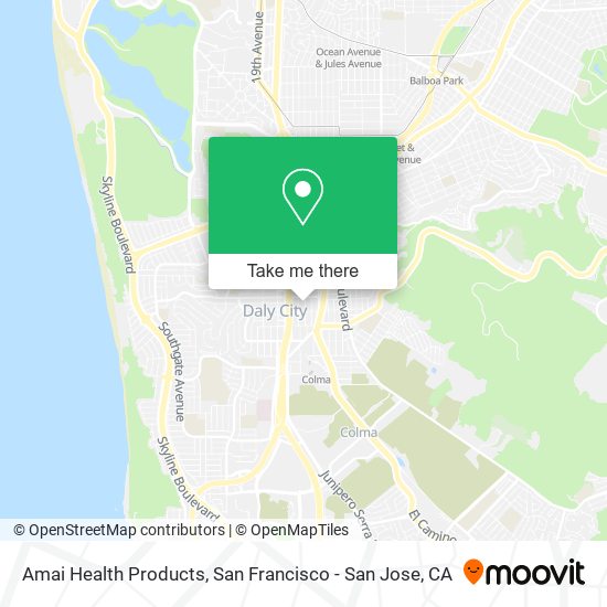 Mapa de Amai Health Products