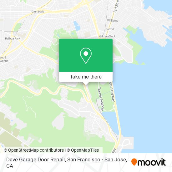 Mapa de Dave Garage Door Repair