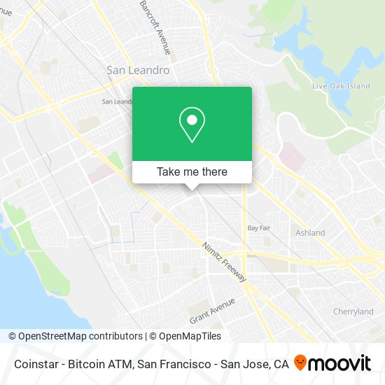 Mapa de Coinstar - Bitcoin ATM