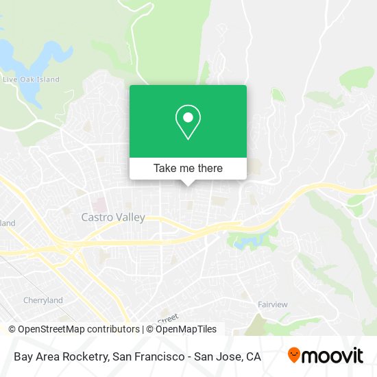Bay Area Rocketry map