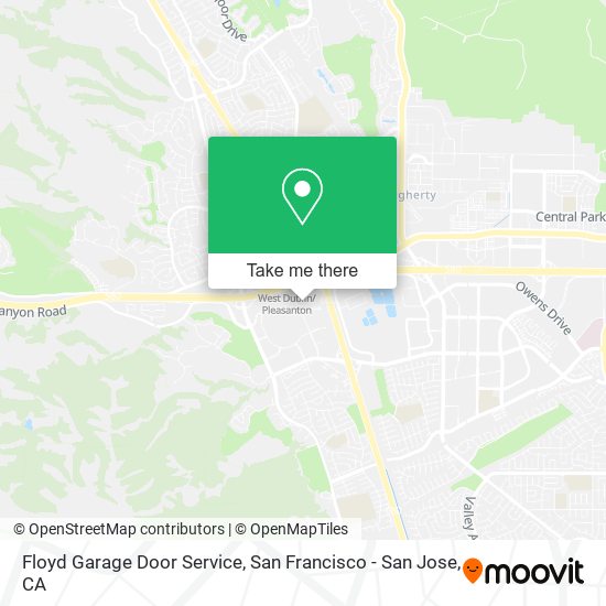 Floyd Garage Door Service map