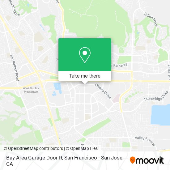 Mapa de Bay Area Garage Door R