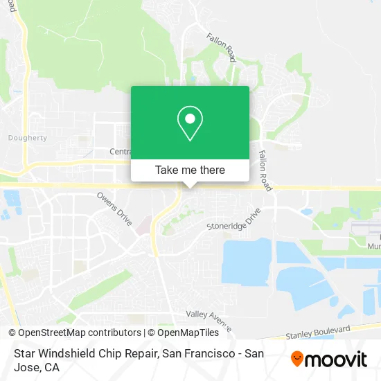 Star Windshield Chip Repair map