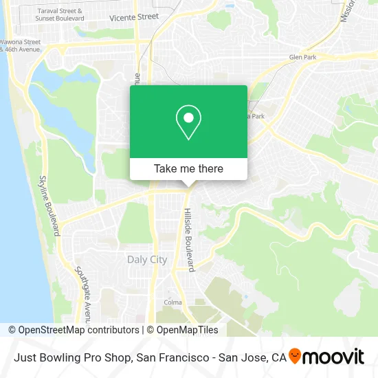Just Bowling Pro Shop map