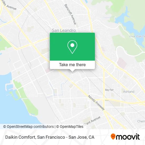 Mapa de Daikin Comfort
