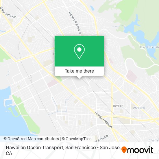 Hawaiian Ocean Transport map
