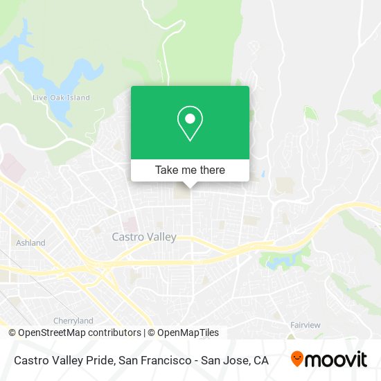 Mapa de Castro Valley Pride