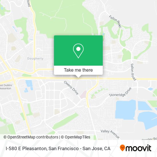 Mapa de I-580 E Pleasanton