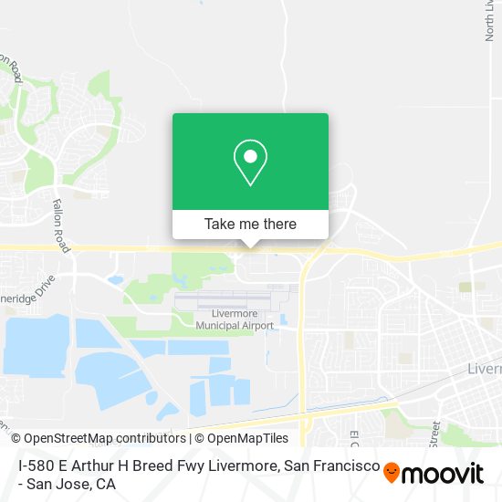 Mapa de I-580 E Arthur H Breed Fwy Livermore