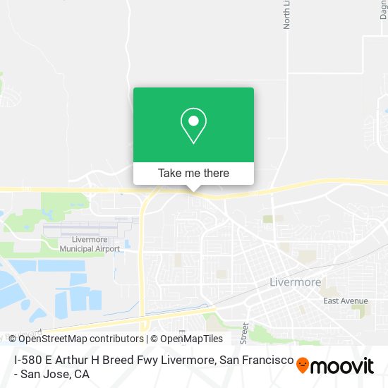 Mapa de I-580 E Arthur H Breed Fwy Livermore