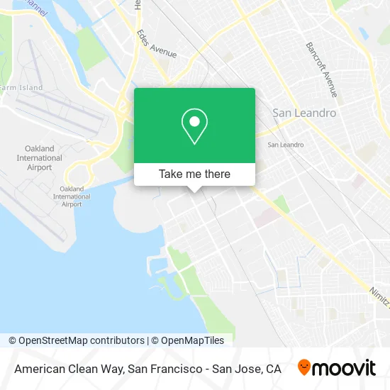 Mapa de American Clean Way
