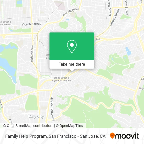 Family Help Program map