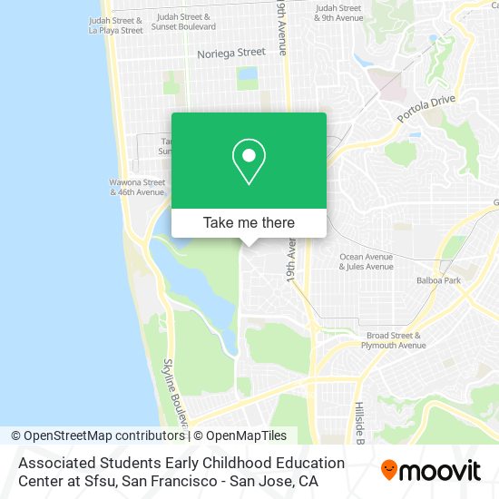 Associated Students Early Childhood Education Center at Sfsu map