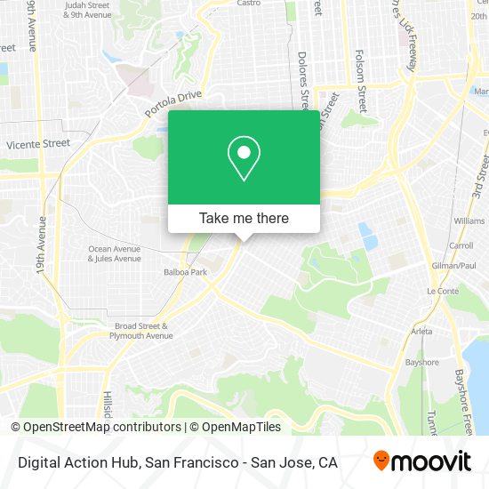 Digital Action Hub map