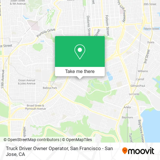 Truck Driver Owner Operator map