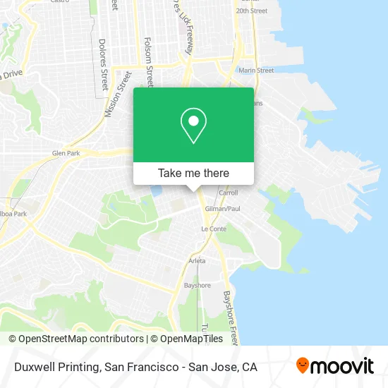 Duxwell Printing map