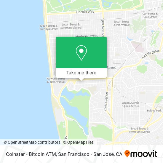 Mapa de Coinstar - Bitcoin ATM