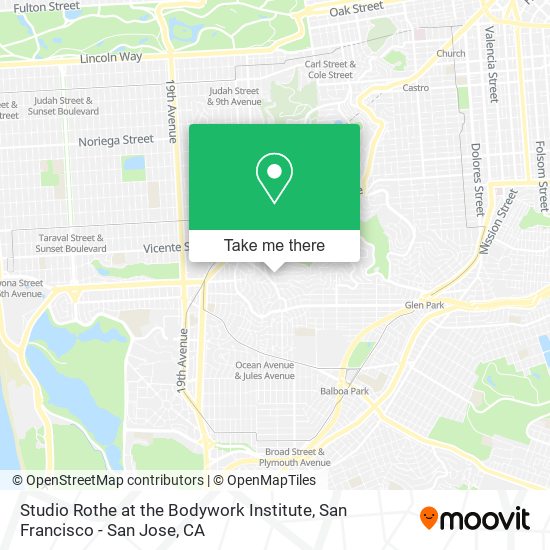 Studio Rothe at the Bodywork Institute map