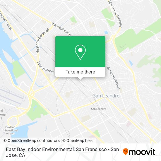 East Bay Indoor Environmental map