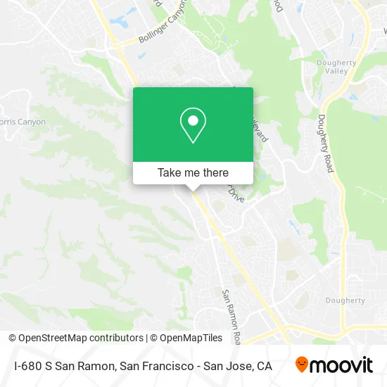 Mapa de I-680 S San Ramon