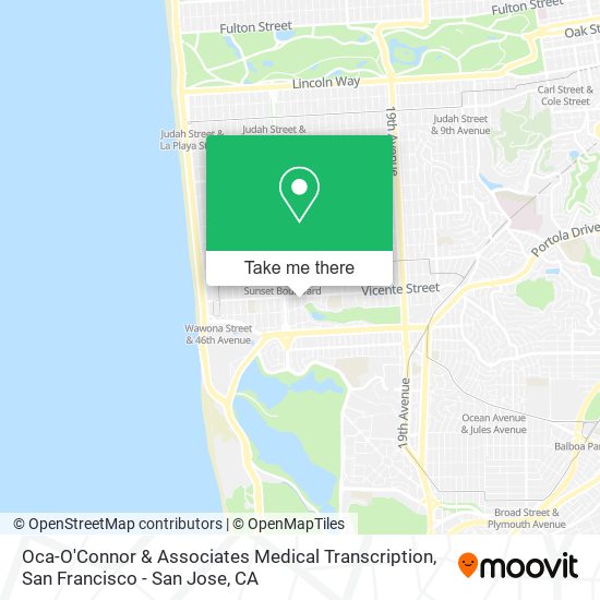 Oca-O'Connor & Associates Medical Transcription map