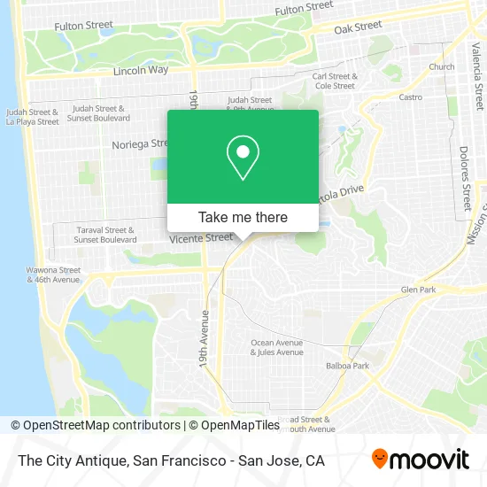 The City Antique map