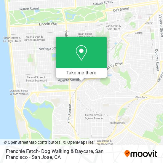 Mapa de Frenchie Fetch- Dog Walking & Daycare