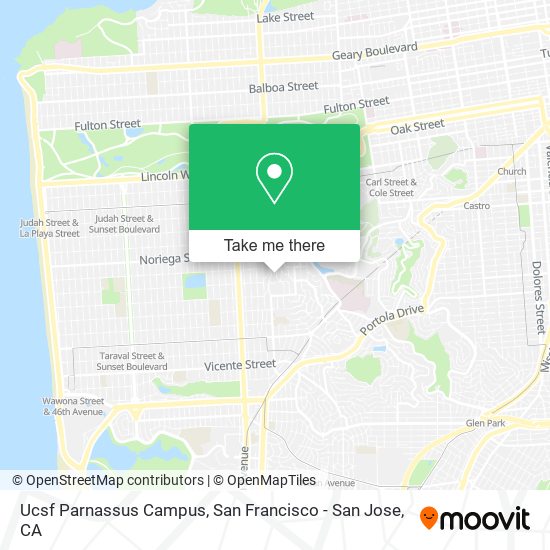 Mapa de Ucsf Parnassus Campus