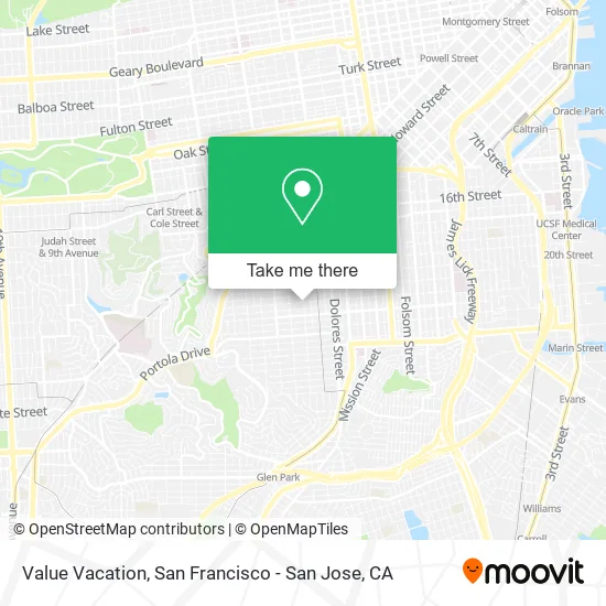 Value Vacation map