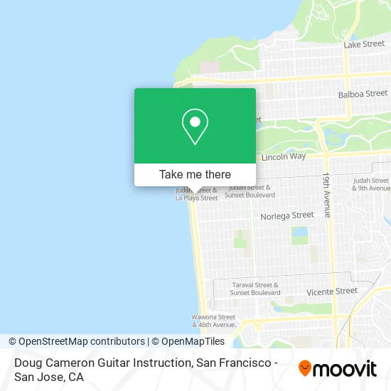 Doug Cameron Guitar Instruction map