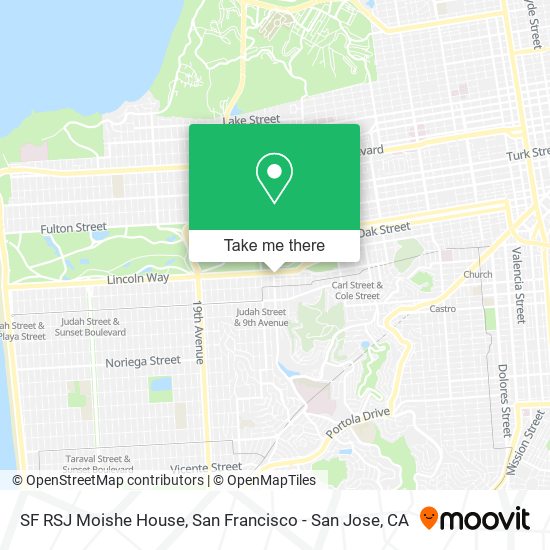 Mapa de SF RSJ Moishe House