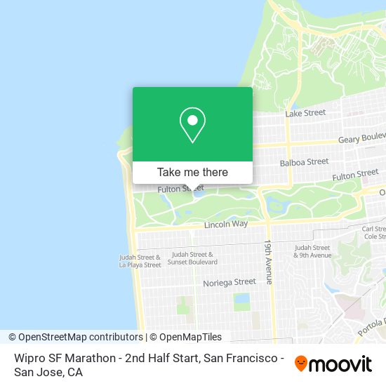 Wipro SF Marathon - 2nd Half Start map