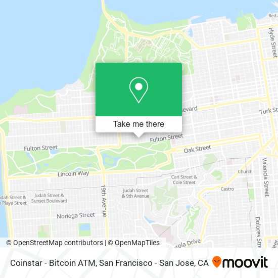 Mapa de Coinstar - Bitcoin ATM