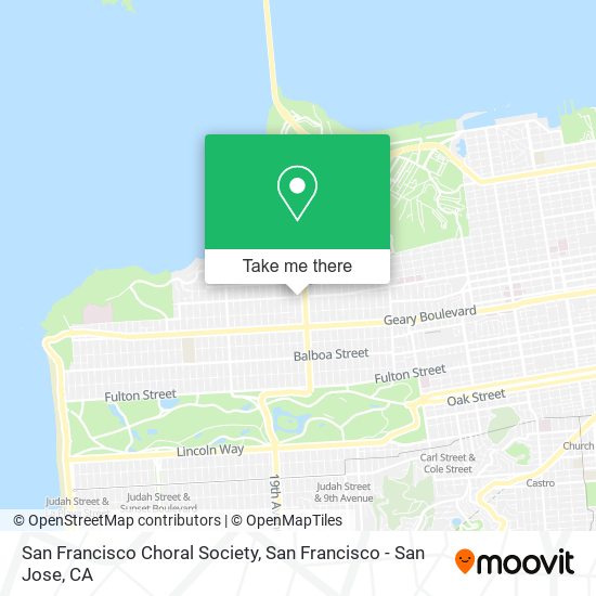 San Francisco Choral Society map