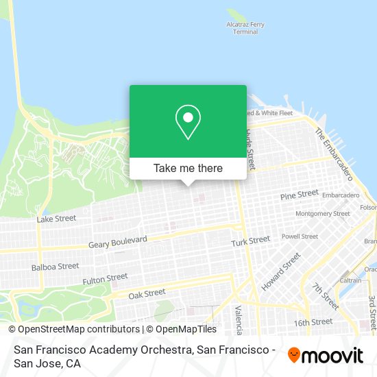 San Francisco Academy Orchestra map