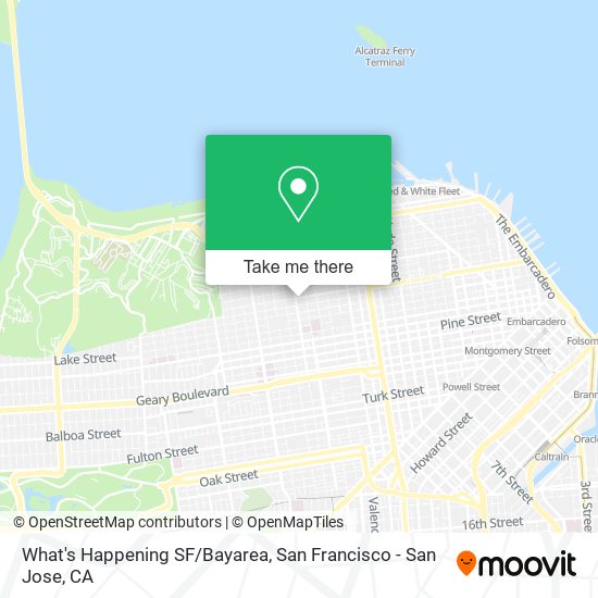What's Happening SF/Bayarea map