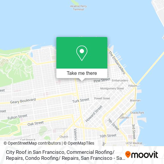 Mapa de City Roof in San Francisco, Commercial Roofing/ Repairs, Condo Roofing/ Repairs