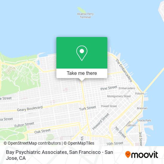 Bay Psychiatric Associates map