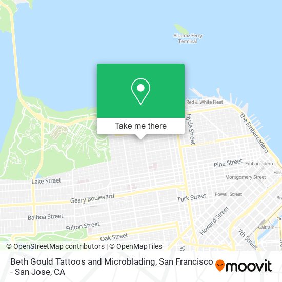 Beth Gould Tattoos and Microblading map