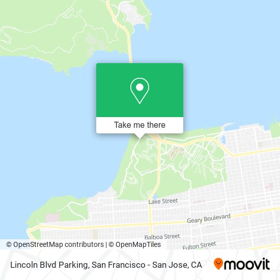 Mapa de Lincoln Blvd Parking