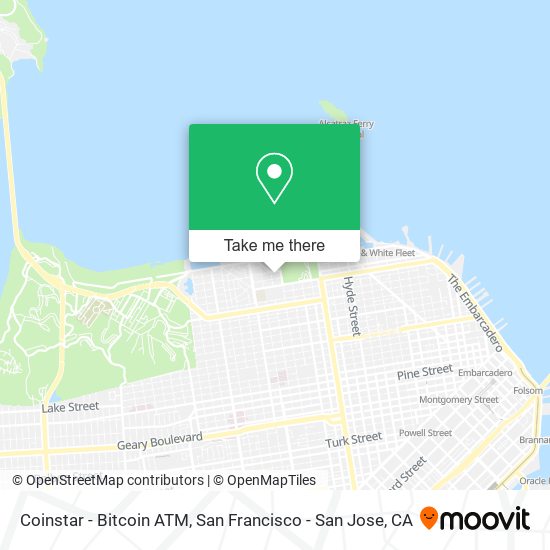 Mapa de Coinstar - Bitcoin ATM