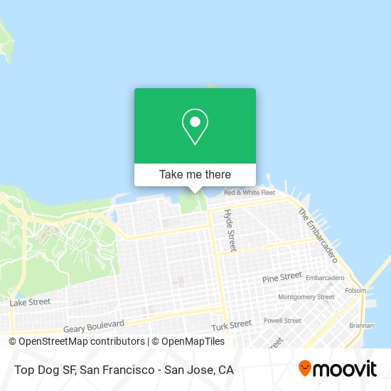 Mapa de Top Dog SF